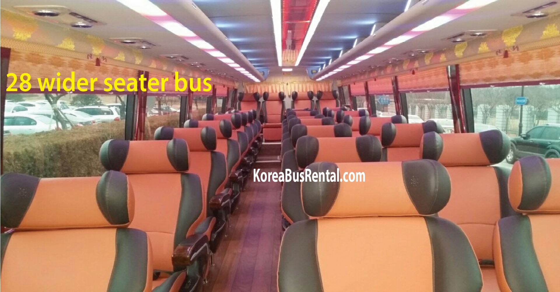 Korea bus rental, Seoul bus rental with driver